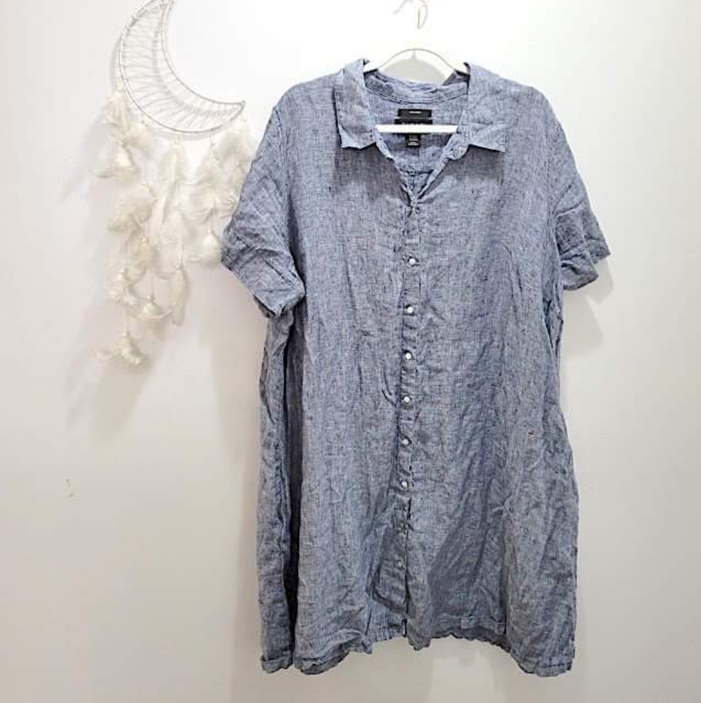 ▫️linen blue dress▫️